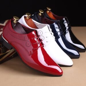 Men Leather Shoes - Men Business Casual Dress Shoes